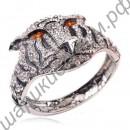 Винтажный браслет tiger Vintage White Rhinestone
